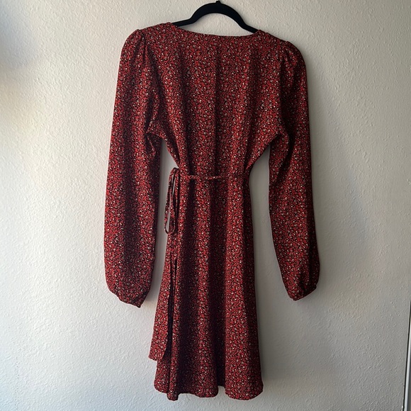 Shein Long Sleeve Wrap Dress, XS - Picture 6 of 6